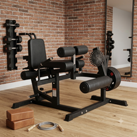 Appareil d'entraînement des muscles de la cuisse à cadran rotatif, machine à curls des jambes à charge de plaques, OEM disponible