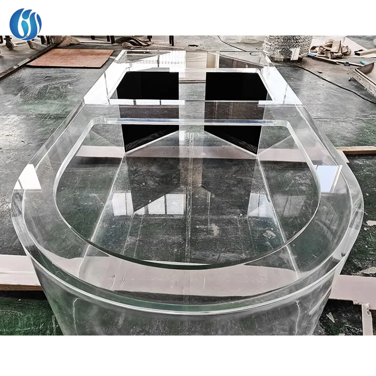 2022 Lesheng Plexi Glass New Model Acrylic Desktop Aquarium Fish Tank For Sale