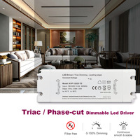 Controlador LED regulable de voltaje constante PWM Triac de 25W 12V 24V CC