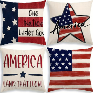 New cross-border hot-selling <b>throw</b> pillowcase featuring a truck star to commemorate the 250th anniversary of American - Product Image 1