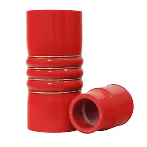 Universal Flexible Reinforced Silicone Blue Corrugated Rubber Radiator Hose