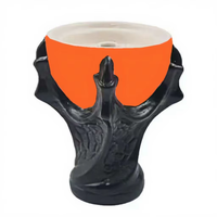 Nouvelle tasse à chicha en céramique de luxe en forme de griffe de dragon avec éclairage LED, tête de chicha en forme d'œuf, accessoires pour chicha arabe