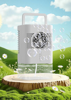 Machine à bulles automatique en plastique de 400 ml avec lumières LED colorées pour les fêtes et activités de plein air, rechargeable par USB