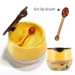 Masque pour les lèvres au miel 10g OEM Étiquette privée Hydratation de nuit Réparation Repulpe Lisse Biologique - Product Image 3