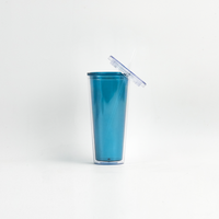 Gobelets isothermes en plastique acrylique à double paroi de 32 oz (1000 ml) avec couvercles et pailles, couleur personnalisable, OEM/ODM disponible