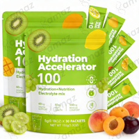 Poudre d'électrolytes en sachets personnalisés OEM, marque privée, sans sucre, en vrac, supplément, mélange pour boisson énergétique