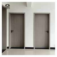 Puerta de Madera y Plástico Compuesto (WPC) Personalizada, Resistente a las Termitas, para Apartamentos, Villas y Dormitorios, OEM ODM