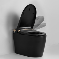 K1 Aodi One Piece, toilette intelligente de haute qualité, électrique, noir mat, avec réservoir intégré