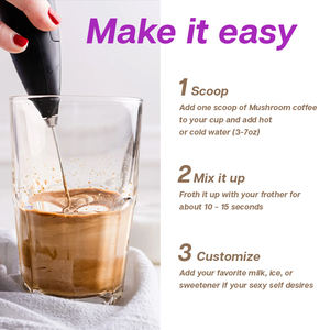 קפה נמס מותג פרטי, מועשר באנרגיה, חיזוק חיסוני, קולגן, חלבית, קפה פטריות, חלב שקדים - Product Image 3