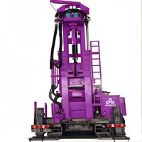 Plateforme de forage de puits d'eau montée sur camion, profondeur 300 m, équipement de forage de puits d'eau, plateforme de forage de puits d'eau portable