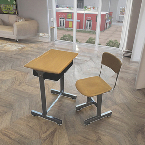 Modern Metal Classroom Single Seater Height Adjustable Child <b>Study</b> <b>Desk</b> Chair Set SONGYE Commercial Use School 1 Year Warranty S - Product Image 4