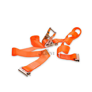 Tali roda gigi e-track oranye 2 inci X 15 inci, tali ikat dengan kait pas batas muatan kerja adalah 1466 Lbs. Untuk truk transportasi - Product Image 3