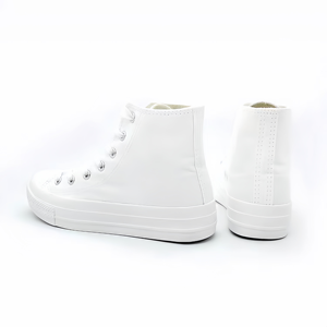 Scarpe di tela bianche classiche su misura per gli uomini delle donne della fabbrica all'ingrosso <span class=keywords><strong>Sneakers</strong></span> Casual <span class=keywords><strong>alte</strong></span> e basse - Product Image 4
