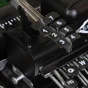 เครื่องพิมพ์ดีดเหล็กทำมือสไตล์เรโทร รุ่น<span class=keywords><strong>โบราณ</strong></span> ของตกแต่งถ่ายภาพแนววินเทจ สำหรับตกแต่งบ้าน ของขวัญวันหยุด - Product Image 5