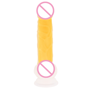 Seksartikelen goedkope prijs kleurrijke realistische zachte jelly dildo kristallen dildo voor vrouwen met sterke zuignap seksspeeltjes - Product Image 2