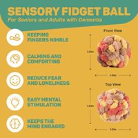 Jouet sensoriel pour la démence, la maladie d'Alzheimer, peluche, balle anti-stress, pour les personnes âgées, les adultes, apaisant, soulagement de l'anxiété, activité tactile, aide pour les mains occupées