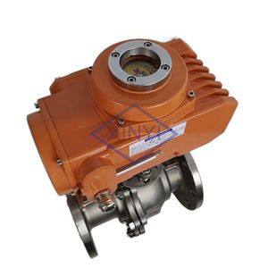 Actuador eléctrico tipo brida AC220V 4-20ma O-<span class=keywords><strong>Ball</strong></span> flotante Válvula de bola de cierre OEM personalizable - Product Image 4