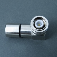 Connecteur coaxial RF à pince mâle TNC à angle droit pour câble coaxial LMR300, câble 5D-FB, pour tests RF