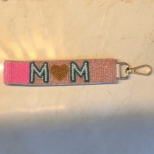 Colorful Beaded <b>Key</b> <b>Ring</b> Handmade Charm Decorative Bag <b>Accessory</b> Fashion Gift for Daily Use - Product Image 5