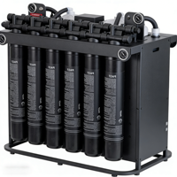 Système de filtration d'eau RO 4800 GPD compact, purificateur d'eau par osmose inverse électrique, alcalin, minéral, KDF, plastique, pour hôtel et usage domestique, rapide