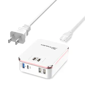 Konfulon 1C PD 20W+5A QC3.0 22.5W Fast Charge Adapter (EU&UK&US) Multi-port output fast charging charger for Earbuds and iph