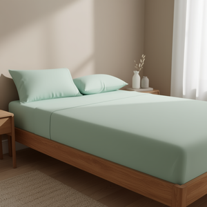 Lenzuola in Cotone Jersey Morbido Double Mint, per Uso Domestico, per Tutte le Stagioni, Tinta Unita, Stile Semplice, per Adulti - Product Image 2