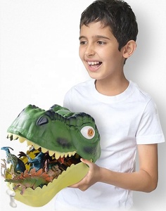 Plastic <strong>Mini</strong> 3D <strong>Dinosaur</strong> Toys Set Simulation Scene Mat <strong>Dinosaur</strong> Head Storage Box - Product Image 3