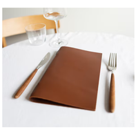 Porte-menu A4 en cuir PVC, Porte-menu de restaurant en cuir PU pour la nourriture et les boissons