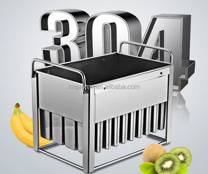 Molde para Paletas de Hielo con Logotipo, Molde para Helados de Leche, Molde Comercial de Acero Inoxidable para Paletas de Hielo, Contenedor para 20 Paletas - Product Image 3