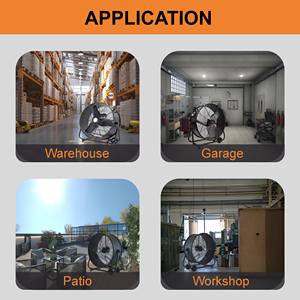 24-אינצ 'י מפוחי מאוורר חשמל-חיסכון באנרגיה חשמלית-חיסכון אוויר ציוד אוורור גדול - Product Image 5