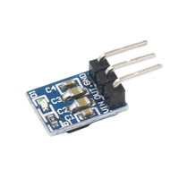 Modul catu daya Step Down DC-DC, 5V sampai 3.3V modul Buck AMS1117 800MA papan Boost otomatis tegangan batas mulai