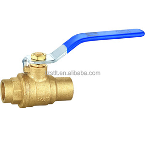 Válvula de bola de latón PEX de 1/2 "y 3/4 pulgadas con orejas caídas Válvulas Pex de puerto completo - Product Image 6