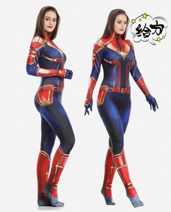 Hot Sale Women and Girls Superhero Jumpsuit for Halloween Sexy <strong>Captain</strong> Women <strong>Costume</strong> - Product Image 4