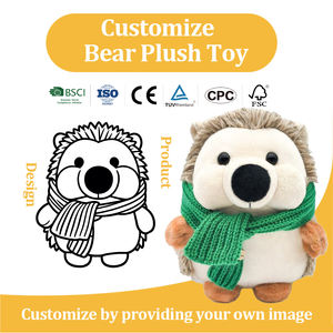 Kişiselleştirilebilir Sevimli Bay Kirpi Peluş Oyuncak Erkek Çocuklar İçin Doğum Günü Hediyesi Eğitici Okul Oyuncağı Karikatür Kirpi Bebek - Product Image 2