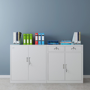 Archivador de Oficina con Cajones, 3 Niveles, Tipo Vertical Resistente, Diseño Rectangular de Empuje y Tracción WJG - Product Image 1