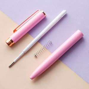 Stylo publicitaire rotatif en métal multicolore, créatif et tendance, avec logo personnalisé, vente en gros - Product Image 4