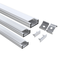 Personnalisation pour les bandes d'éclairage de barre de plafond 1m 2m 3m décorations de canal en aluminium bande de profils de LED en aluminium