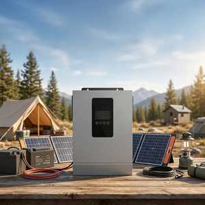 Système solaire hybride hors réseau certifié CE 1,2 kW 2 kW à onde sinusoïdale pure avec chargeur MPPT et BMS pour système d'alimentation domestique SI100-12-1.2 SI100-12- - Product Image 1