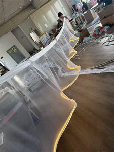 Tenda a Spirale a Forma di S per Decorazioni Nuziali, Drappeggio da Soffitto con Strisce LED Decorative - Product Image 6