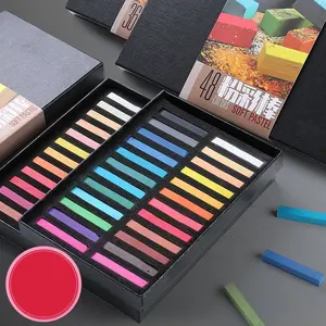 High Quality Soft Pastel Round 12/24/36/48/60 Colours Hair Color Chalk Hot Sale Colored Drawing Sketching Chalk Stick