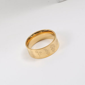 Anneaux de fiançailles Joolim haut de gamme plaqués or 18 carats avec 12 fleurs de naissance pour femmes, bague pour doigt <span class=keywords><strong>2022</strong></span> - Product Image 1