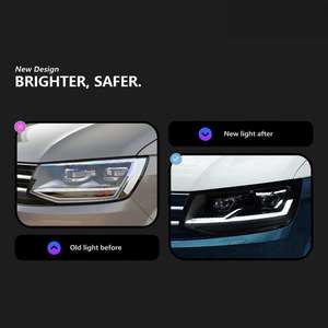 Faro Anteriore per <span class=keywords><strong>Volkswagen</strong></span> <span class=keywords><strong>Caravelle</strong></span> 2016-2020, Gruppo Ottico Maitewei T6 con Luci Diurne a LED e Indicatore di Direzione Dinamico - Product Image 2