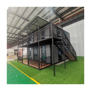 <span class=keywords><strong>Casa</strong></span> contenedor de dos pisos personalizada, buena <span class=keywords><strong>casa</strong></span> contenedor extensible impermeable, puente roto, <span class=keywords><strong>casa</strong></span> prefabricada de vidrio de aluminio - Product Image 1