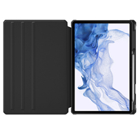 Housse de tablette QY 360 rotative en acrylique + cuir + TPU anti-chute multicolores pour Tab S7Plus T970/T975/S7 FE T730/T735 S8 PLUS