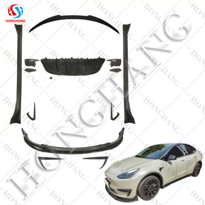 Chaoshenghang Auto Repuestos Body Protecter, nuevos kits de carrocerí<span class=keywords><strong>a</strong></span> de coche de estilo de fibra de carbono para Tesla Model <span class=keywords><strong>Y</strong></span> Body Kit Accesorios 2019- - Product Image 4