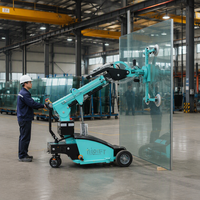 Pengangkat Kaca Vakum Elektrik 200-800kg Robot Pengangkat Kaca Mobile untuk Dinding Tirai