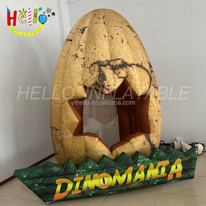 Decoración Temática <span class=keywords><strong>de</strong></span> Jurassic Park, Accesorios Gigantes Inflables para Cabina <span class=keywords><strong>de</strong></span> Fotos, <span class=keywords><strong>Huevo</strong></span> <span class=keywords><strong>de</strong></span> <span class=keywords><strong>Dinosaurio</strong></span> Inflable - Product Image 3