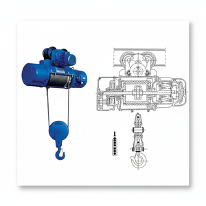 Nouveaux palans électriques à câble métallique à prix de gros, 2 tonnes, 3 tonnes, 5 tonnes, avec télécommande pour usine de fabrication - Product Image 4