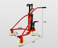 Chariot à fûts hydraulique manuel CHENGLI 350 kg, chariot à main, transpalette manuel, chariot à roulettes 55 L, antidéflagrant