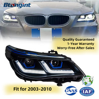 Convient pour les phares BMW Série 5 E60 03-10 523i 530i Angel Eye Double lentille LED Feux de jour